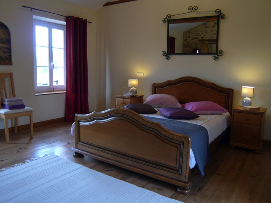 Master bedroom at La Maison du Soleil